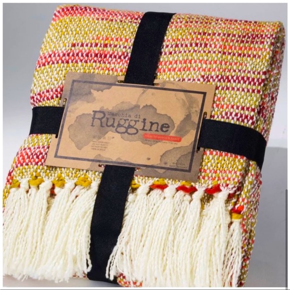 Blood Orange Chunky Yarn Multicolor Throw
Blanket - Picture 5 of 6